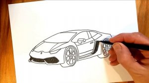 How to draw a lamborghini for kids / Рисуем ламборгини для детей / Bolalar uchun lamborghini chizis