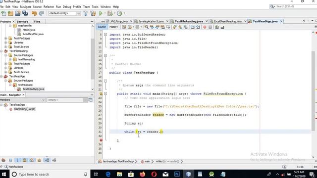 How to Read Text File Java NetBeans line by line | Reading text file in java | Java read text file