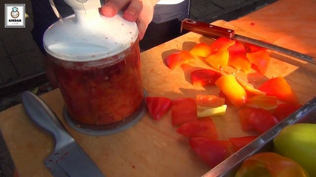 АДЖИКА ПО-АРМЯНСКИ в КАЗАНЕ на КОСТРЕ. (Пальчики оближешь,трещит за ушами!!!)