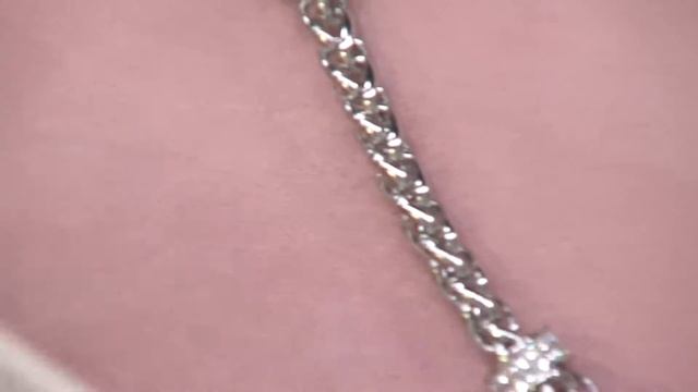 Stainless Steel 18" Wheat Chain Necklace with Crystal Stations with Antonella Nester смотреть онлайн