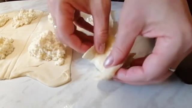 Пальчики Оближешь! Слойки Розочки с Творогом Рецепт в Духовке