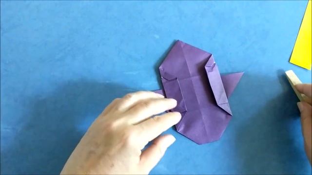 Ведьма оригами из бумаги. Поделка на Хэллоуин. Origami paper witch. Halloween Crafts
