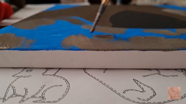 Картина на холсте | "Лисья нора" | Рисуем гуашью смотреть онлайн