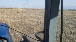 Посев пшеницы разбрасывателем Kverneland и New Holland T6090