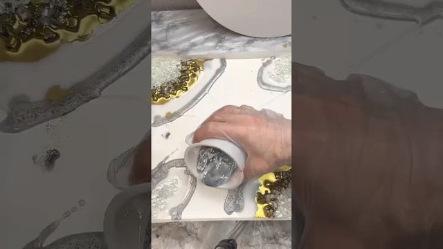 Картина смолой с арабской каллиграфией #art смотреть онлайн