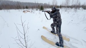 Живём в Таёжной Избе. Барсук в Афганском Казане. Охота Зимой!!!