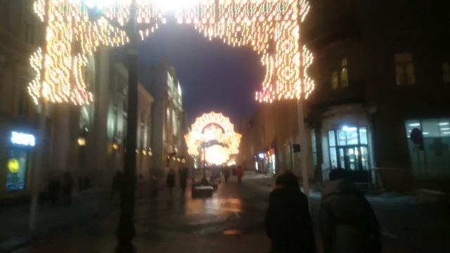 Новогодняя прогулка по Москве , январь 2017 смотреть онлайн