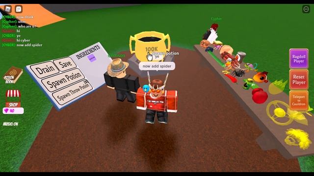 How to make Spider Man Potion in wacky wizards Roblox!! смотреть онлайн
