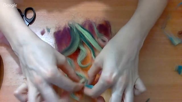 Шерстяная живопись для начинающих. Мастер класс для мам и детей!