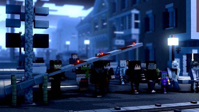 Minecraft War of the Worlds Train Scene Animation смотреть онлайн