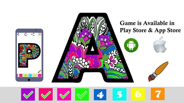 Alphabets Color by Number Book: Coloring & Painting Letters Game смотреть онлайн