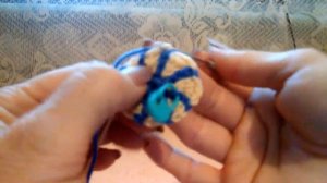 Начало вязания по кругу мотива Колумбийское мочило