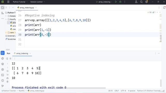 Day 37 - 52 - Access Array Elements Access 2DArrays Access 3DArrays Negative Indexing