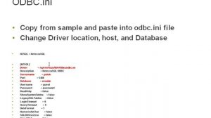 How to configure Netezza ODBC drivers on your Linux or Unix system.