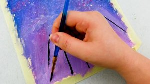 Простая акриловая живопись в технике лесного пейзажа Абстрактная демонстрация