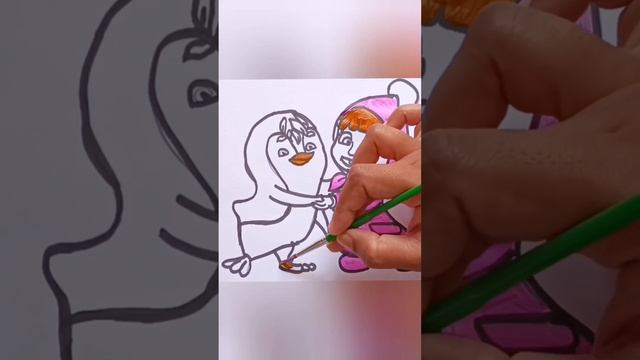 #masha ?#mashapainting #easydrawingvideos #paintingfortoddlers #colouringfun