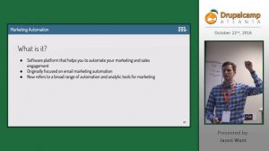 DrupalCamp Atlanta 2016: Marketing Automation and Web Personalization with Drupal (Jason Want)