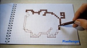 Pig Pixel Art - How to Draw #PixelArt #Drawing / Как нарисовать свинку по клеточкам