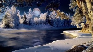 Зимнее озеро - (футаж)