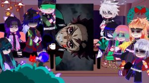 ◇°Hashiras react to Tanjiro Kamado and Yorichii||Demon slayer/kny||Made by Yuk!ra?