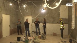 Во дворце спорта "Радуга" в Дубне идет масштабный ремонт