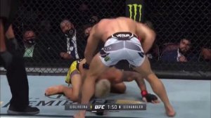 Charles Olivera survives knockdown from Michael chandler #UFC262