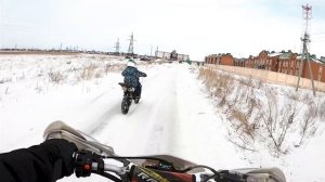 Мотоцикл BSE 110 Evo Зимой