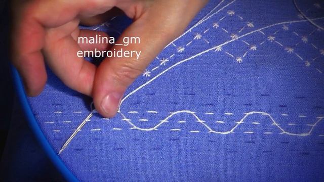 Fabulous Embroidery Decorative stitches Border line embroidery #malina_gm смотреть онлайн