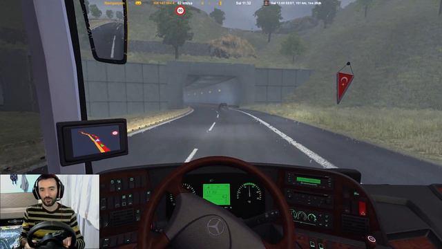 ETS 2 - 1.39 SİSLİ VE YAĞMURLU KARADENİZ SEFERİ !! MERCEDES TOURISMO 17 !! смотреть онлайн