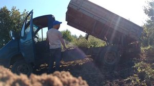 Газель самосвал своими руками , валим лесной песок