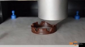 Пример печати на 3D принтере Choc Creator 2 0