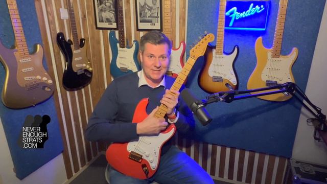 Fender Stratocaster Custom Shop Hank Marvin Signature 1990 Fiesta Red смотреть онлайн