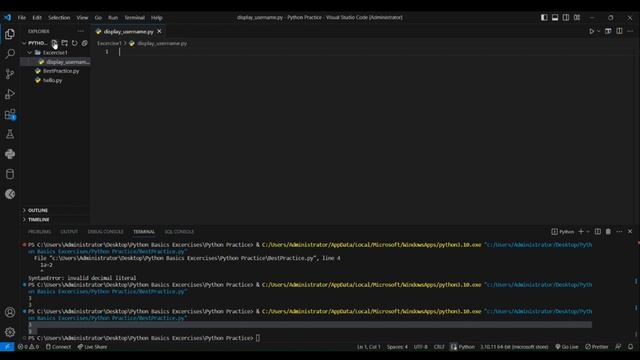08. Applying Best Practices in Python #python #beginners #pythoncertification #coding #education