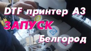 DTF принтер А3. Запуск Белгород.