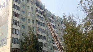 Пожар Нижневартовск 4 июля 2012 Интернациональная 37.