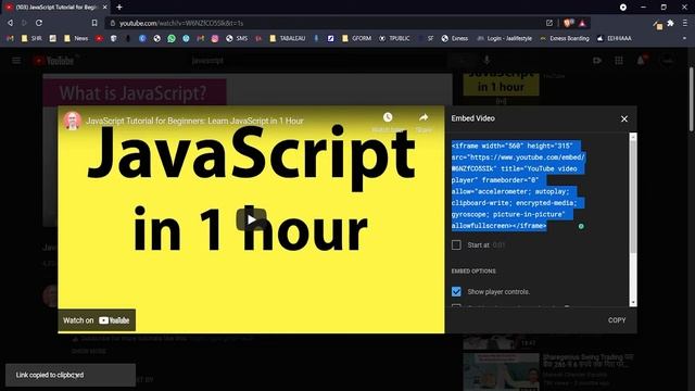 How To Add Youtube Video on HTML Page | HTML Tutorial | By The Knowledge