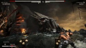 Mortal Kombat X - Scorpion (Hellfire) Vs Kano (Commando) - Hard Difficulty (MKX)