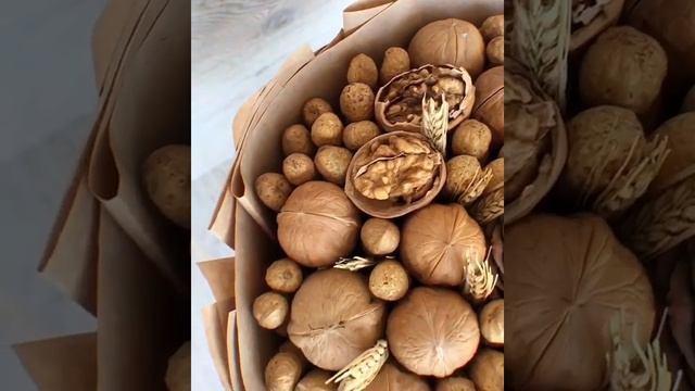 Доставка вкусных съедобных букетов - Фуд флористика - заказать букет с орехами