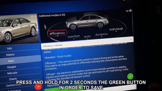 DRIVE SELECT ADDITIONAL MODES IN MMI | AUDI A8 D4 | #obdelevencoding