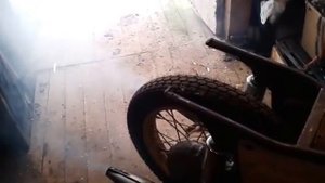 Работа мотоцикла ИЖЮ2. Мотор с генератором 12в и БСЖ на датчике Холла.