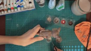 Лепило: покраска фигурки из полимерной глины