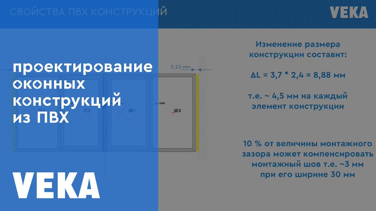 Проектирование ПВХ-конструкций на примере VEKA Softline 70