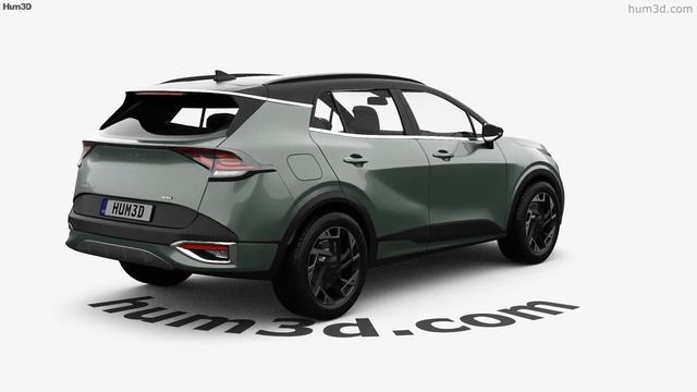 Kia Sportage SWB GT-Line PHEV 2022 3D model by Hum3D.com смотреть онлайн