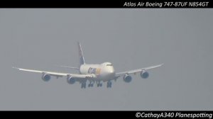 VOR 13L - Atlas Air Boeing 747-8F Landing at New York's John F. Kennedy Int'l Airport