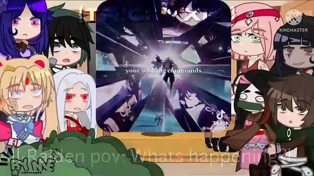 Anime Characters react||Part 2 Raiden||⚠️WATCH TILL THE VERY END⚠️{TrickyXia}