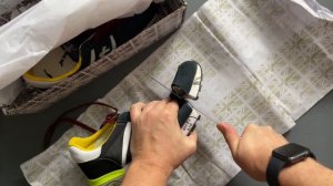 Разрезал поддельные кроссовки Premiata. Качество премиум.