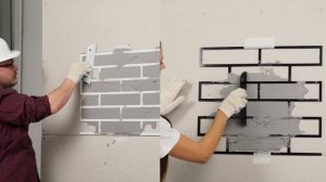 Трафарет Кирпич / Трафарет под Кирпич для штукатурки / Имитация кирпича / Творчество / Строительств