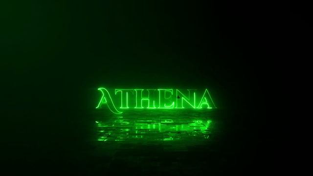 After Effects : Electric Neon Logo Athena ( Saber-Plugin) смотреть онлайн