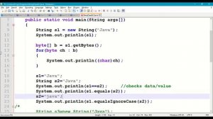 String class in Java with Other Methods #276 || Strings in Java Programming || java.lang package