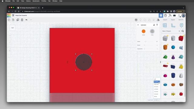 Simple 3D Design for Heat Set Inserts in Tinkercad смотреть онлайн